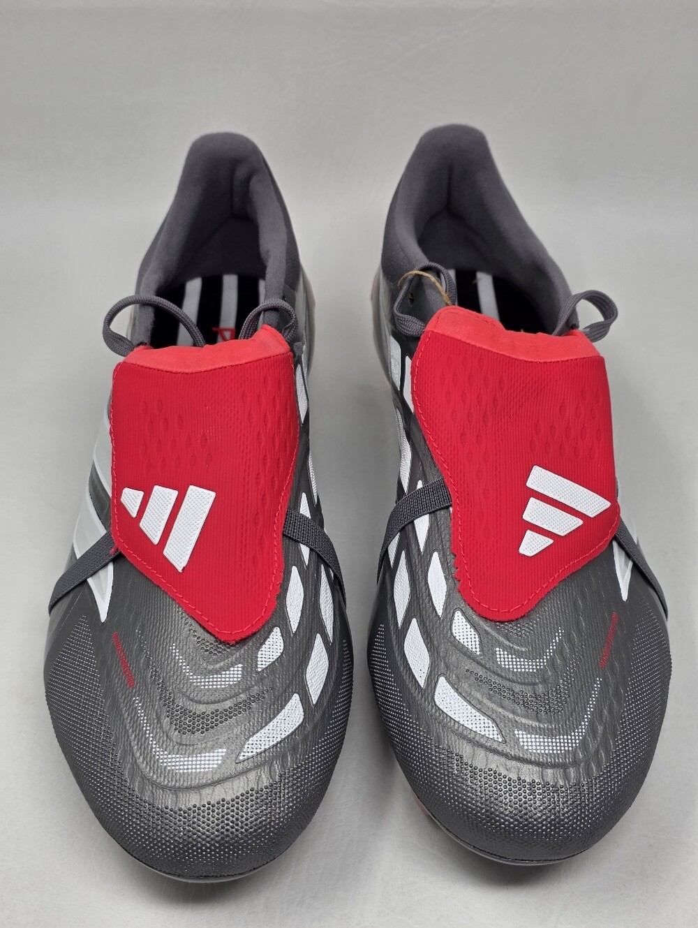 Adidas Predator Pro Tongue FG Football Soccer Cleats Grey Men’s Size 12 JR3324 - Picture 7 of 12